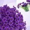 16 Bundles Purple Spring Flowers Artificial Outdoor UV Resistant Fake Flowers Spring Outdoor Porch Decor Outside Artificial Plants for Window Box